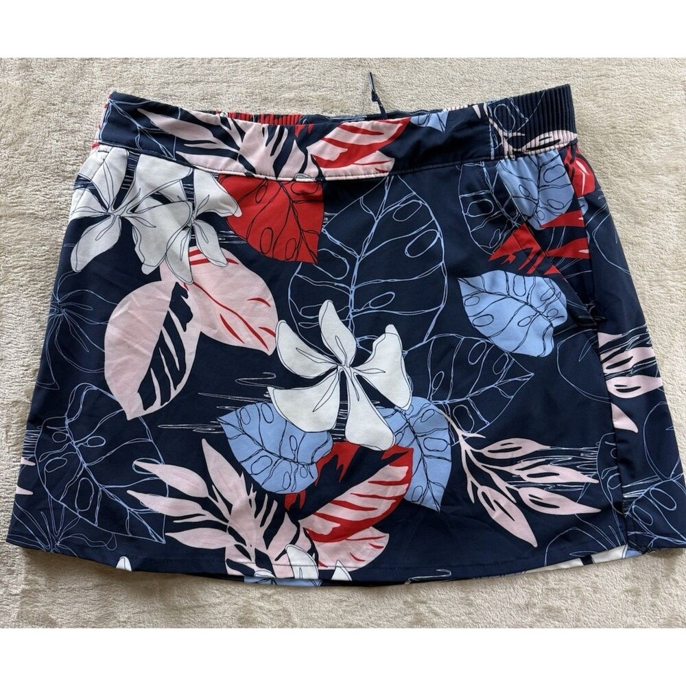Columbia PFG Skirt Women's L Multicolor Floral Lined Outdoor Fishing Nature Mom